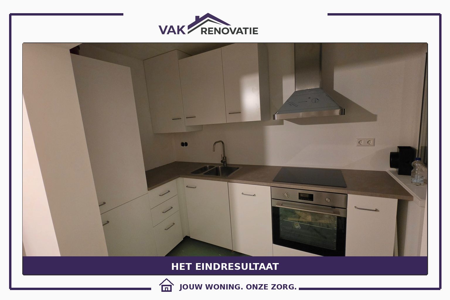 Hoekkeuken: eindresultaat – Vakrenovatie